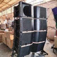 Superventas Dual 12 pulgadas 2 vías matriz de línea pasiva gabinete de altavoz vacío de madera K3 altavoz de sistema de sonido profesional