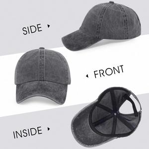 หมวกเบสบอลทรงสปอร์ตหกแผง ผ้าฝ้ายคุณภาพสูง สำหรับทุกเพศ เหมาะกับทรงผมหางม้าสูง ใช้ได้ทุกฤดู ขายส่ง - Product Image 6