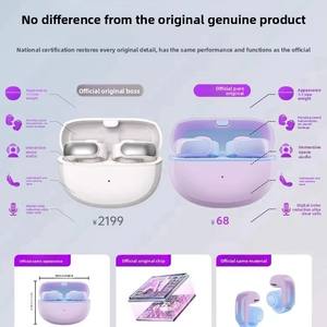 Écouteurs <span class=keywords><strong>sans</strong></span> <span class=keywords><strong>fil</strong></span> V12 à conception ouverte, intra-auriculaires, transparents, avec affichage LED, son stéréo véritable, Bluetooth, pour le sport et la course - Product Image 4