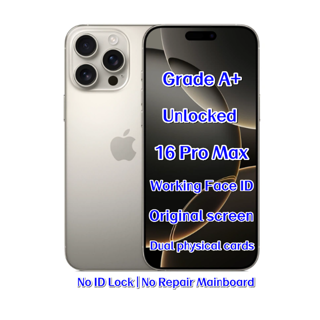 Wholesale Unlocked iPhone 16 Pro Max Natural Titanium 1TB Original Smartphone High Quality Mobile Phone Global Unlocked Bulk