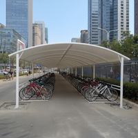 Abri de stationnement pour vélos de haute qualité de la marque HUIMING avec garantie de 3 ans, structure en membrane en PVDF/PTFE, abri pour voiture, protection solaire