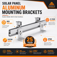 Support de montage en L pour panneau solaire en aluminium, pour installation sur toit en métal incliné, système de montage PV