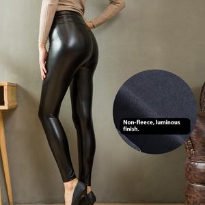 European American Women's PU <strong>Leather</strong> <strong>Leggings</strong> 2024 Autumn Winter High Waist Tight Slimming Outer Wear New Color Cross-border - Product Image 6