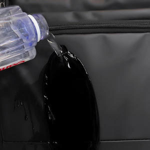 Trendy Waterproof Oxford <b>Leather</b> <b>Backpack</b> Men's Black Business <b>Backpack</b> <b>Laptop</b> Bag Large Capacity Business Schoolbag - Product Image 3