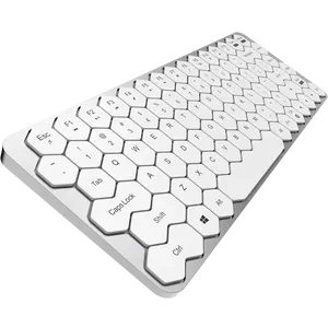 لوحة مفاتيح بتصميم أنيق للاستخدام على سطح المكتب مع شحن بالبلوتوث بتواصل لاسلكي USB جديد من GEEZER