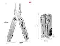 Pince multifonction robuste avec embouts de tournevis et étui en nylon pour le camping et la survie