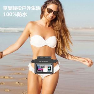 Nueva Bolsa Impermeable para Teléfono, para Deportes al Aire Libre, IPX8, Negra, de PVC Transparente, para Nadar, Ligera, para Correr, con Cinturón - Product Image 5