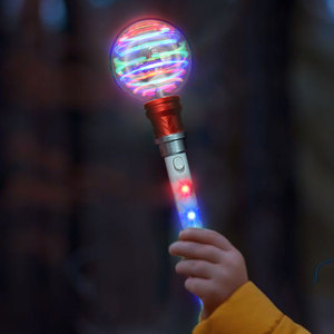 Schneller Versand Leuchten <span class=keywords><strong>Magic</strong></span> Ball Toy <span class=keywords><strong>Wand</strong></span> Blinkender Zauberstab Leuchtstäbe Princess <span class=keywords><strong>Wand</strong></span> Rotierendes sensorisches Spielzeug für Geburtstags feier geschenk