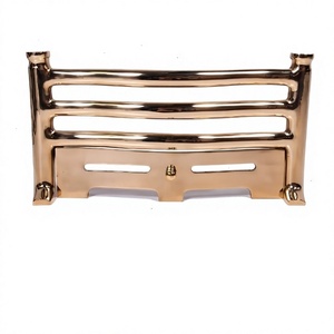 Cubierta protectora de chispa de latón marrón de alta resistencia para chimenea, decoración moderna pulida brillante para el hogar para sala de estar - Product Image 1