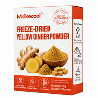 Poudre de gingembre lyophilisée, emballage OEM, poudre de gingembre lyophilisée naturelle, soluble dans l'eau, pour les boissons