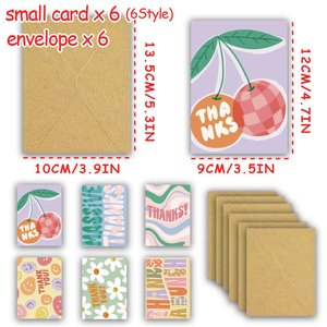 Tarjetas de Agradecimiento con Sobres a Precio de Fábrica, Tarjeta de Felicitación Pequeña, Logotipo Personalizado OEM, Tarjeta de Visita con Relieve para Regalo, Maestros, Oficina - Product Image 5