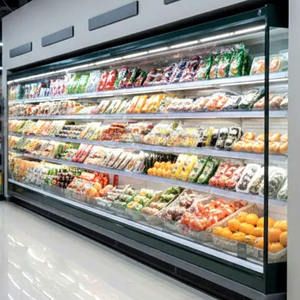 Réfrigérateur de supermarché à plusieurs niveaux, vitrine réfrigérée à température unique, congélateur ouvert - Product Image 2