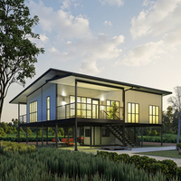 TOPPRE Villa Normes australiennes Maison personnalisée Conception 3D Maison préfabriquée en acier haut de gamme Portable Maisons préfabriquées Villa de luxe
