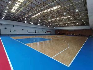 Revêtement de sol sportif, spécialement conçu pour les terrains de basket d'intérieur, d'une épaisseur de 4.5/6.0/8.0mm et personnalisable - Product Image 6