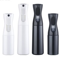 Flacon pulvérisateur à brume fine continue en plastique vide rechargeable pour salons de coiffure plantes de coiffeur nettoyage de soins de la peau