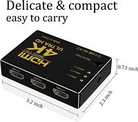 SYONG 4K x 2K 3 ports HD MI Switcher 3x1 HD MI Switch Box 4K30Hz 3 en 1 3 à 1 4K X 2K Ultra HD 3D 1080P