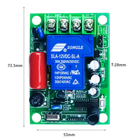 Interrupteur de télécommande sans fil RF universel pour pompe à eau, 1 canal, 30A, haute puissance, réduction de tension, AC220V