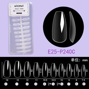 Venta al por mayor, puntas de uñas transparentes, ultrafinas, sin rastro, media cubierta completa, varias formas, ataúd, Stiletto, suministros de uñas para <span class=keywords><strong>manicura</strong></span> - Product Image 5