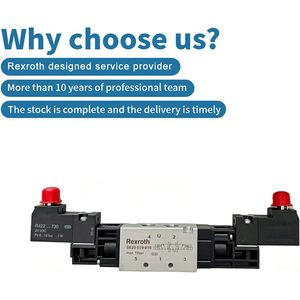 วาล์วนิวแมติกโซลินอยด์ 5 ทาง Rexroth 24V DC 10 บาร์ พอร์ตขนาด 1/4 นิ้ว - Product Image 2