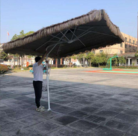Parasol cantilever robuste de fabrication directe, résistant au vent, pliable, léger, avec mât latéral en aluminium et base en marbre, pour terrasse et parc, anti-UV