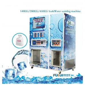 Máquina Expendedora de agua comercial, dispensador de hielo y agua