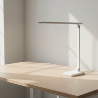 Lampe de bureau LED intelligente 18W avec bras réglable, CRI 95 élevé, protection oculaire, pour étudiants, lecture, écriture, avec mode minuterie