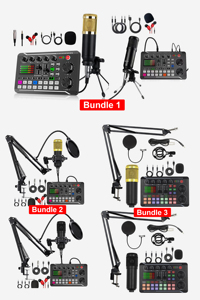 Chuyên nghiệp live streaming Kit âm thanh Card Mixer cantilever đứng condenser <span class=keywords><strong>microphone</strong></span> karaoke podcast Thiết bị ghi âm - Product Image 5