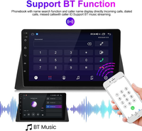 Écrans autoradio Android universels EYEWA 9 pouces 2+32g/4+64g pour appuie-tête de voiture avec navigation GPS FM Carplay et Android Auto