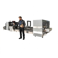 Machine à plier et à coller les boîtes en carton, machine automatique de fabrication de boîtes, machine à plier et à coller