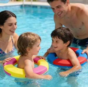 <span class=keywords><strong>Bouée</strong></span> de sauvetage ronde solide en XPE, <span class=keywords><strong>gonflable</strong></span>, unisexe, pour adultes et enfants, épaisse, durable, avec logo en relief - Product Image 1