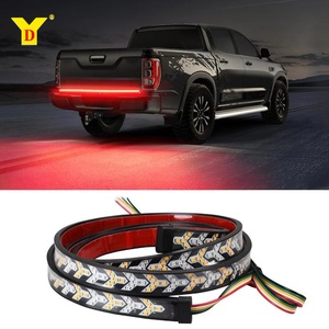 YD 1M e 2.4M LED turn signal tiras | 12/24V, vermelho e amarelo | para caminhão, carro, Jeep SUV-Estacionar/reverter aviso - Product Image 1