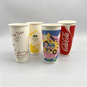 Gobelet en papier jetable orienté vers l'exportation avec couvercles, revêtement PE, simple ou double paroi, personnalisable en poids, taille et impression pour café, thé, lait - Product Image 6