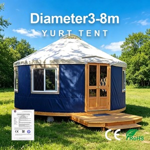 Carpa de <span class=keywords><strong>Camping</strong></span> Tipo Yurt para Exteriores, Modelo QT 006, para las Cuatro Estaciones, Lona Gruesa Impermeable >3000mm, Aislante y Resistente al Viento - Product Image 1
