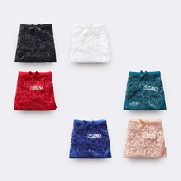 U489 slips transparents taille basse dentelle nœud Culotte en dentelle sous-vêtements sexy culotte en dentelle pour femmes avec nœud