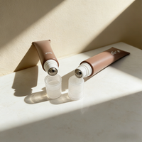 Tube en plastique personnalisé avec bille roll-on pour crème contour des yeux et brillant à lèvres, bouchon à vis 10ml/15ml/20ml 30ml/50ml, soins de la peau