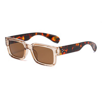 Nouvelles Lunettes de Soleil Carrées Élégantes à Monture Complète Color-Block Unisexe Protection UV400 Chic Européen-Américain Transfrontalier Anhong