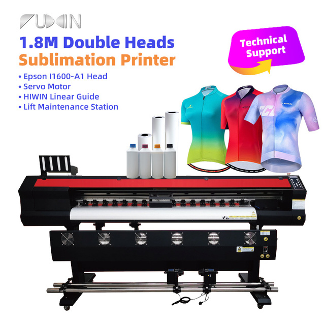 Fully Automatic 1.8m Textile Printer Sublimation Printer Flag Banner Printing 2head Sublimation Printer