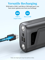 Xionel XP-30L 2025 Tendance, Batterie Externe Sans Fil Rechargeable à Charge Rapide, Super Capacité 30000mAh avec Lampe Torche Intégrée, Modèle d'Origine