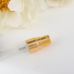 Flacon pulvérisateur de parfum en verre rechargeable, vide, rond, 10 ml, avec bouchon à vis, atomiseur de voyage portable, mini flacon de parfum à pulvérisation par le bas - Product Image 4