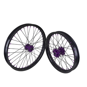 Ensemble de roues de moto tout-terrain LXC Plug and Play Leopard XE Pro S 21 pouces 18 pouces, moyeux en aluminium CNC, 21x1.6 18x2.15 avant arrière, vélo électrique Enduro - Product Image 2