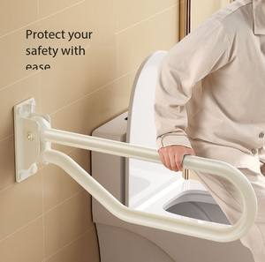 Barre d'appui de toilette pliable pour les personnes handicapées Flip Rail Équipement de sécurité de salle de bain pour les personnes handicapées - Product Image 3