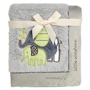 Venta al por mayor personalizada supersuave manta de bebé con patrón de muestra disponible - Product Image 1