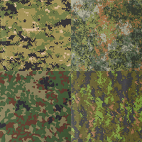 Échantillon Gratuit Tissu Camouflage TC TR CVC Ripstop 80-400gsm Imperméable Ignifuge Revêtement IRR Tissu Camo pour Uniforme