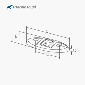 พุก316ทำจากสแตนเลสสำหรับเรือยอชท์ดาดฟ้าเรือ - Product Image 4