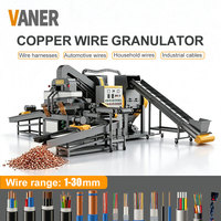 Machine de recyclage de fil de cuivre VANER, granulateur de métaux ferreux, séparateur de fils de cuivre
