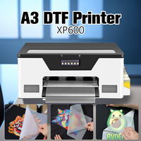 Baiyin mesin Printer Desktop A3 XP600 DTF, pengocok Oven 30cm untuk stiker pakaian cetak CMYK tinta untuk penggunaan rumah toko cetak