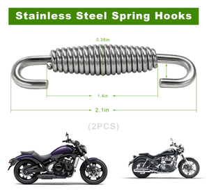 Motorcycle <b>Exhaust</b> <b>Muffler</b> Spring 52.7mm/ 2.07" Reinforced Stainless Steel <b>Muffler</b> Coil Spring Hook Spring - Product Image 3