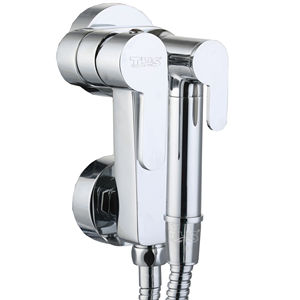 Ensemble de douche hygiénique chromé avec mitigeur |   Montage mural |   THS Thermostyle - Product Image 1