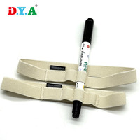 Support de stylo élastique tissé réglable OEM, sangle élastique pour stylo de carnet avec étiquette à coudre