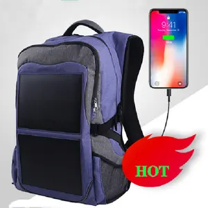 Ransel tenaga surya ramah lingkungan, dengan tas sistem energi surya Panel untuk pria wanita